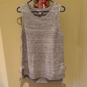 Tommy Bahama Women's Large Sleeveless Knit Top - Beige